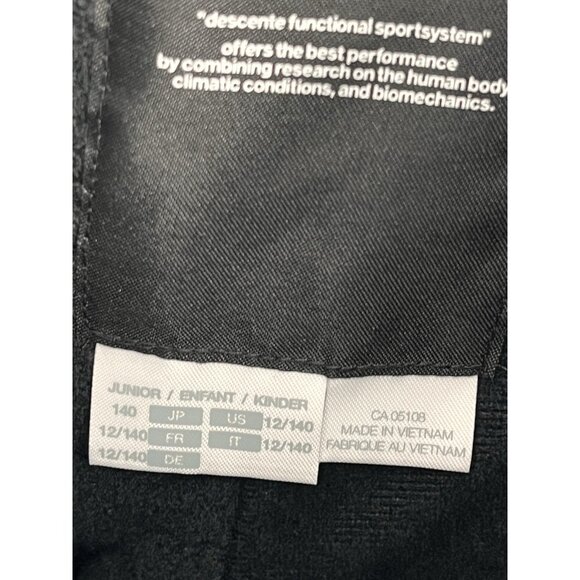 DESCENTE Junior Girls Blue Feathered Pattern Ski Board Pants US 12 - Picture 6 of 9